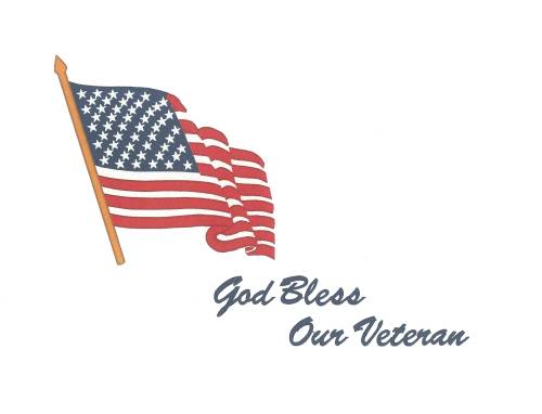 Flag God Bless Our Veteran