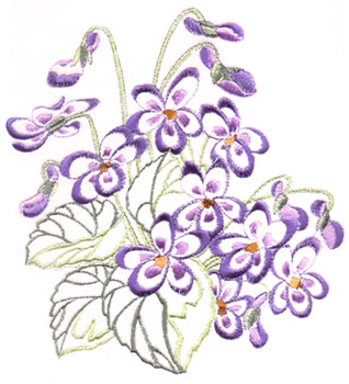 Large Violet Bouquet
