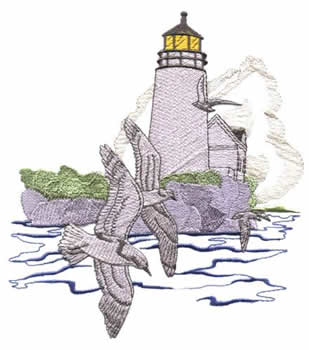 Lighthouse Seagulls