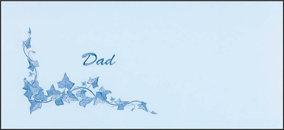 Dad (Blue Crape)