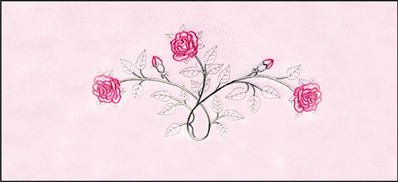 Vine & Roses (Pink Crepe)