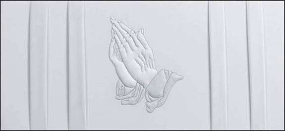 Praying Hands (Silver Velvet)