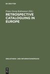 book: Retrospective cataloguing in Europe