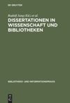 book: Dissertationen in Wissenschaft und Bibliotheken