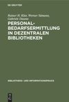 book: Personalbedarfsermittlung in dezentralen Bibliotheken