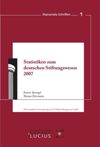 book: Statistiken zum Deutschen Stiftungswesen 2007