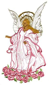 Angel with Roses