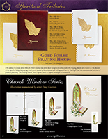 Gold Foiled Praying Hands / Church Window Series